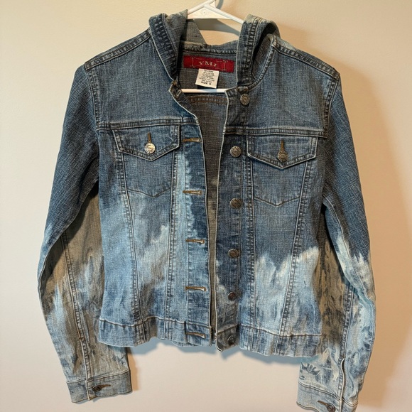 YMI Hooded Denim Jacket - Picture 1 of 5